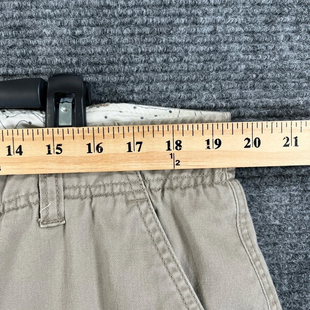 The North Face Cargo Shorts Mens 40 Khaki Cotton Multi Pocket Utility Hiking